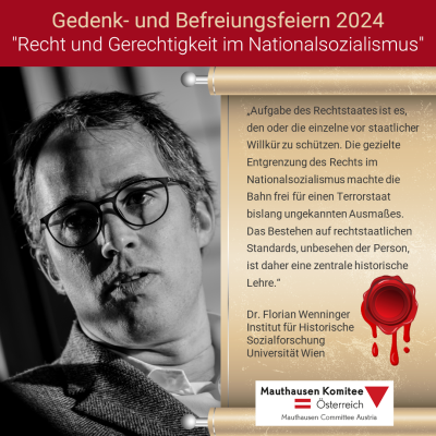 Virtuelles Gedenken Statement Mag. Dr. Florian Wenninger, Politikwissenschafter und Historiker, Institut für Historische Sozialforschung