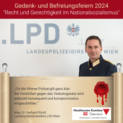 Virtuelles Gedenken Statement Mag. Dr. Gerhard Pürstl, Landespolizeipräsident, LPD Wien