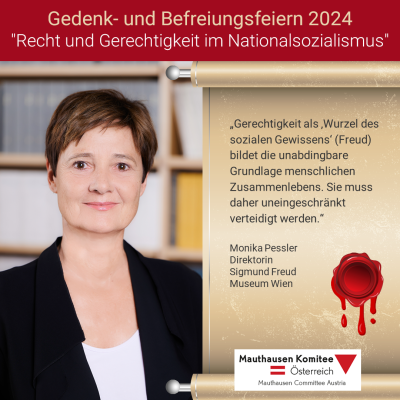 Virtuelles Gedenken Statement Monika Pessler, Direktorin Sigmund Freud Museum Wien