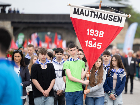 Internationale Befreiungsfeier in der KZ-Gedenkstätte Mauthausen © MKÖ/Sebastian Philipp