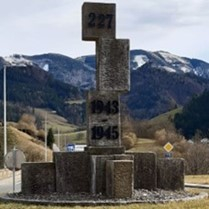 Memorial in the roundabout Großraming